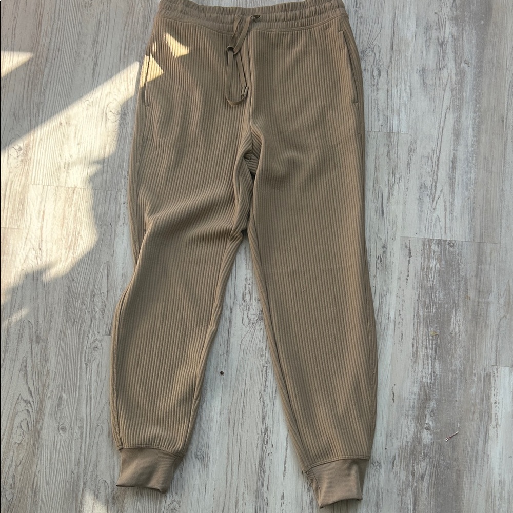 DSG Tan Ribbed Track Pants and top